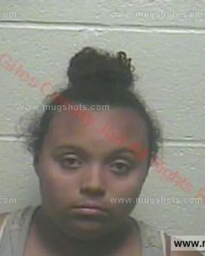 Booking photo of Suncerray Shron Gray, Giles County, Aug 30, 2015