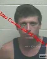 Booking photo of Joshua Lee Hall, Giles County, May 24, 2020
