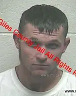 Booking photo of Zachery Lee Thornton, Giles County, Jan 20, 2019