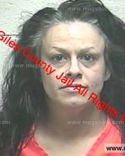 Booking photo of Kandice Lane Sims, Giles County, Mar 20, 2019