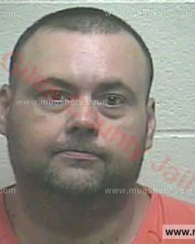 Booking photo of Adam Scotty Abernathy, Giles County, May 23, 2018