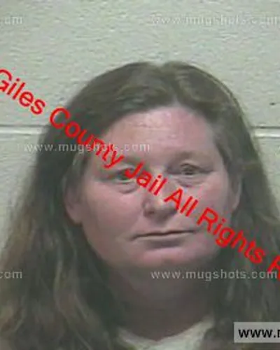 Booking photo of Michelle Hogan, Giles County, Oct 17, 2019