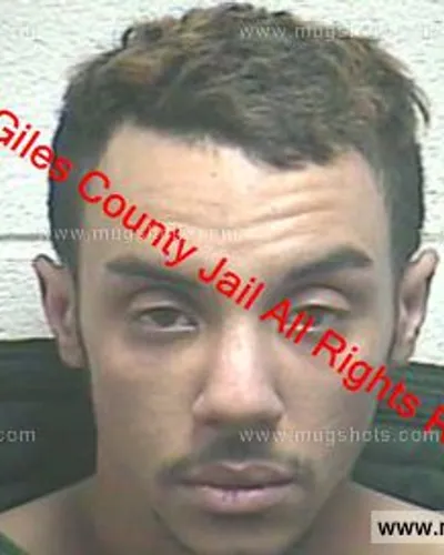 Booking photo of Jordan Benham, Giles County, Mar 23, 2020