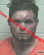 Booking photo of Jesse Brandon Darnell, Giles County, Apr 18, 2019