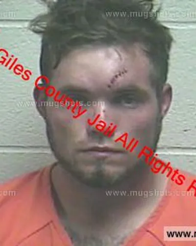 Booking photo of Jesse Darnell, Giles County, Apr 18, 2019
