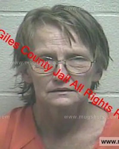 Booking photo of Sheri Hopper, Giles County, Feb 9, 2020