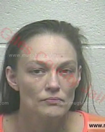 Booking photo of Amanda Danyle Brown, Giles County, Jan 18, 2017