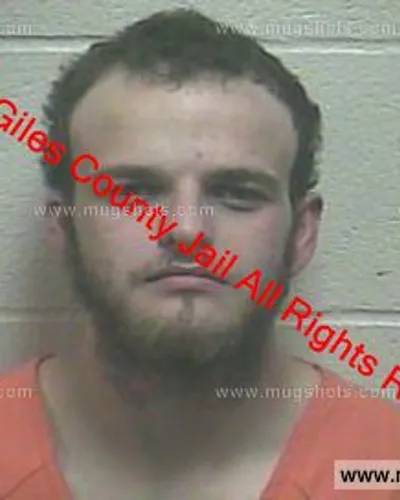 Booking photo of Cody Clark, Giles County, Sep 27, 2019