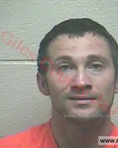 Booking photo of Bryan Cockefur, Giles County, Jan 27, 2018