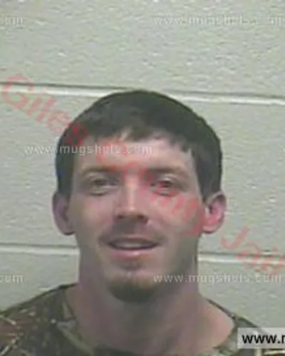 Booking photo of Gerald Allen Melton, Giles County, Feb 18, 2016