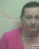 Booking photo of Sharon June Norwood, Giles County, Feb 2, 2016