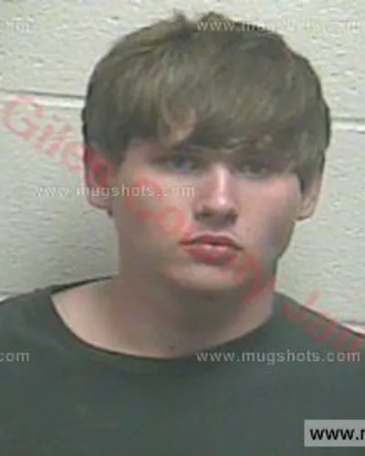 Booking photo of Preston Wayne Townsend, Giles County, May 31, 2016