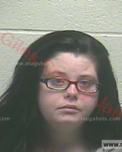 Booking photo of Ashley Leanne Prosser, Giles County, Nov 5, 2015