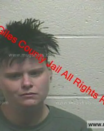 Booking photo of Sidni Eddins, Giles County, Dec 2, 2019