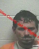 Booking photo of Brandon Gene Bennett, Giles County, Dec 25, 2018