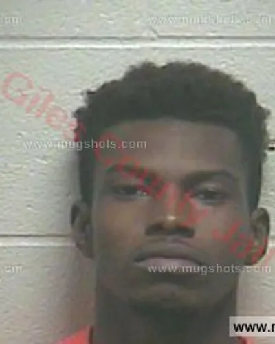 Booking photo of Makyron Marsh, Giles County, Apr 25, 2018