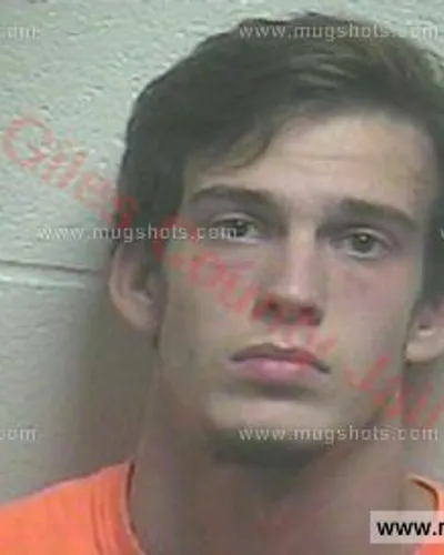 Booking photo of Corey James Smith, Giles County, Sep 30, 2016