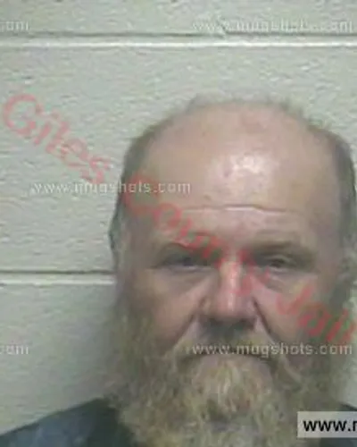 Booking photo of Jeffery Don Collins, Giles County, Jul 13, 2017