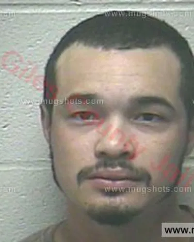 Booking photo of Adam Triston Garcia, Giles County, Jun 11, 2018