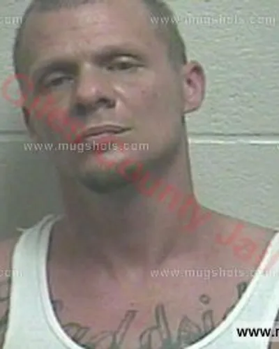 Booking photo of Dustin Sanker, Giles County, Jan 18, 2017