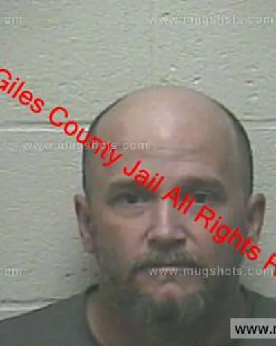 Booking photo of Kenneth Lee Haddock, Giles County, May 16, 2019