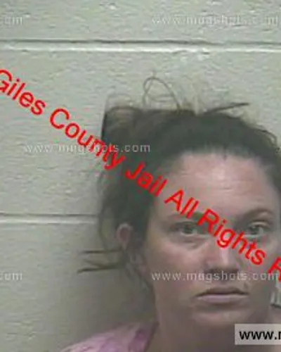 Booking photo of Tiffany Townsend, Giles County, Feb 3, 2020