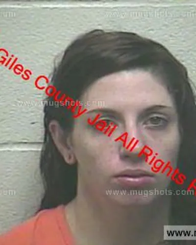 Booking photo of Tiffanie Burley, Giles County, Dec 17, 2019