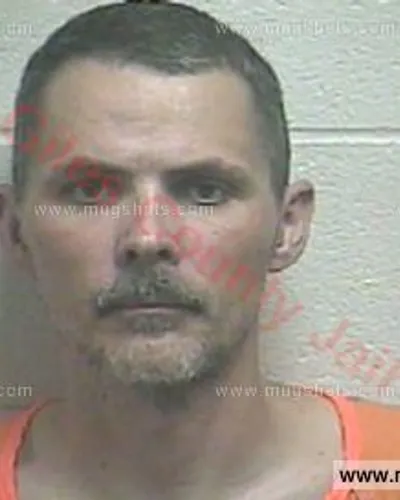 Booking photo of William Laine, Giles County, May 10, 2018