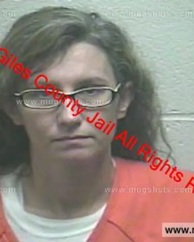 Booking photo of Elizabeth Ann Woodridge, Giles County, Dec 25, 2018