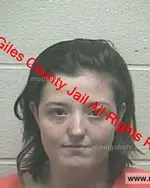 Booking photo of Stephanie Marie Hicks, Giles County, Apr 7, 2019