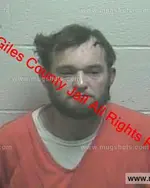 Booking photo of David Borda Simpson, Giles County, Jan 6, 2020