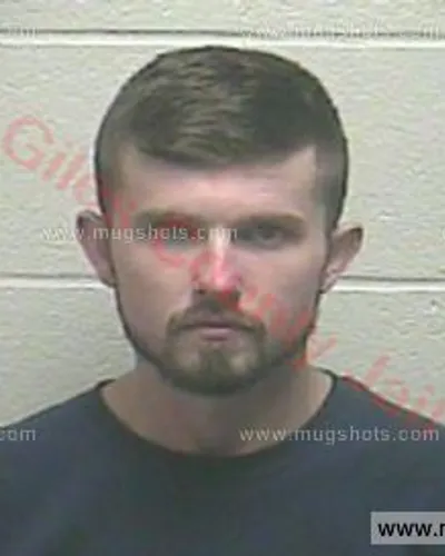 Booking photo of Harry Brandon Russell, Giles County, Jan 25, 2017