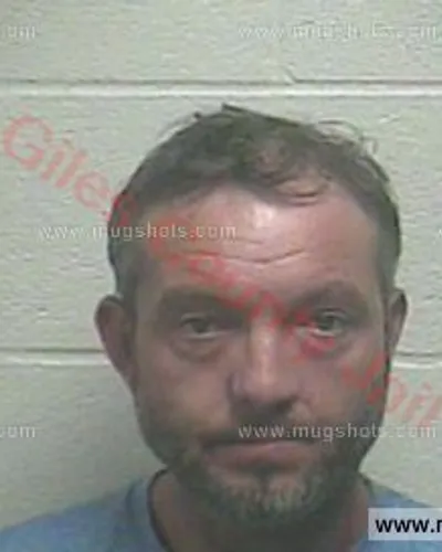 Booking photo of Shane Evans Vincent, Giles County, Jul 16, 2017