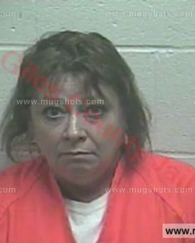 Booking photo of Paula Lynn Ables, Giles County, May 9, 2018