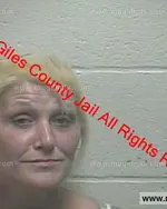 Booking photo of Kimberly Ann Vargas, Giles County, May 26, 2019