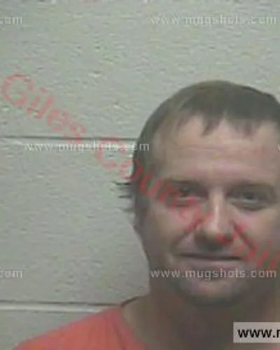 Booking photo of Melvin Wayne Rolin, Giles County, Oct 6, 2016