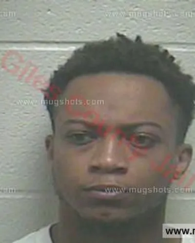 Booking photo of Kanden Atriaus Kimbrough II, Giles County, Apr 6, 2017