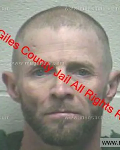 Booking photo of Jeffrey Stanford, Giles County, Dec 25, 2018