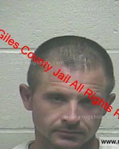 Booking photo of Dustin Berzett, Giles County, Dec 25, 2018