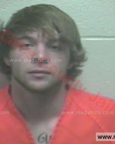 Booking photo of Nathan Clark Alsup, Giles County, Mar 14, 2017