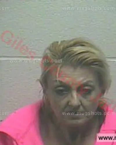 Booking photo of Rebecca Faye Stewart, Giles County, Dec 21, 2017