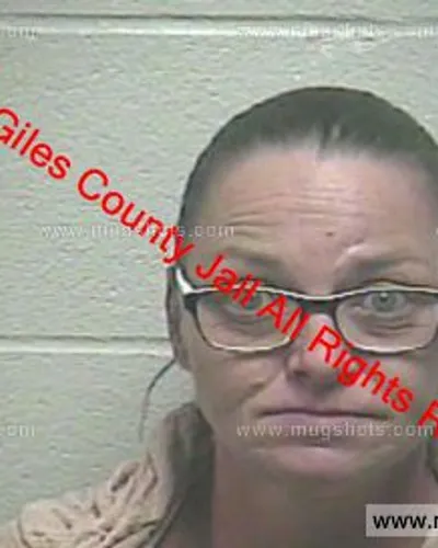 Booking photo of Alma Marie Hutchins, Giles County, Feb 15, 2019