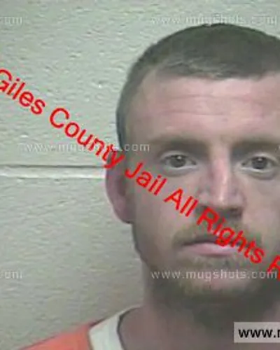 Booking photo of Daniel Lackey, Giles County, Mar 28, 2019