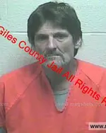 Booking photo of Derek Lee Hunnel Sr., Giles County, Jan 8, 2020