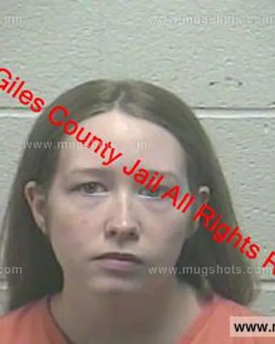 Booking photo of Autumn Davila, Giles County, May 15, 2019