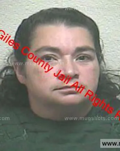 Booking photo of Brandy Eddins, Giles County, May 10, 2020