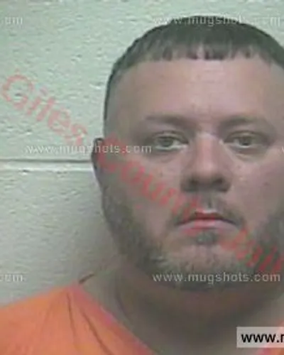 Booking photo of NICHOLAS Jeremiah THOMPSON, Giles County, Jun 27, 2017