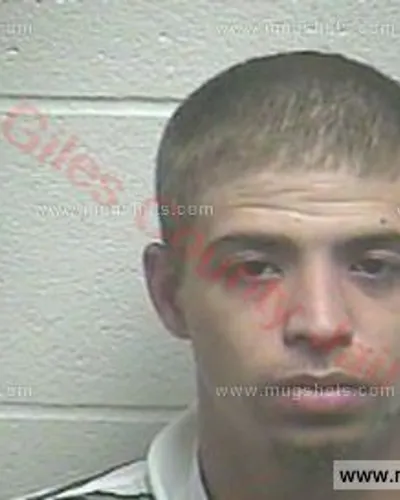 Booking photo of Kasob Lance Young, Giles County, Oct 22, 2016