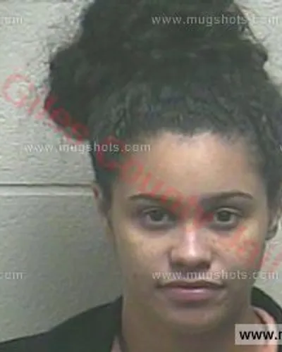 Booking photo of Natasha Marie Armstrong, Giles County, Jan 24, 2018