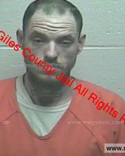 Booking photo of Derrick Stephens, Giles County, Feb 19, 2020